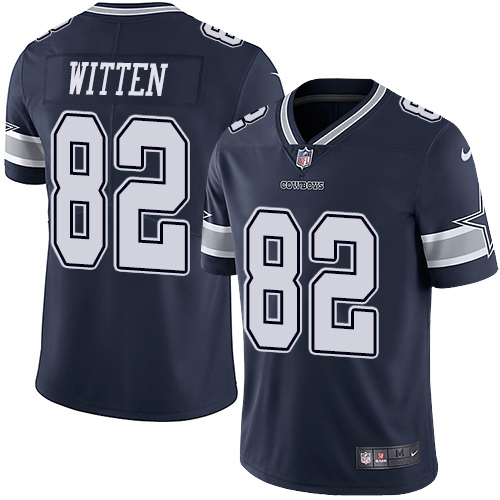 Nike Cowboys #82 Jason Witten Navy Blue Team Color Men's Stitched NFL Vapor Untouchable Limited Jersey